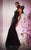 MNM COUTURE E0033 - Ruffle Accent Long Black Dress Special Occasion Dress