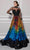 MNM Couture F02825 - High Neck Printed A-Line Evening Gown Evening Dresses