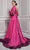 MNM Couture F02839 - Printed Plunging V-Neck Evening Gown Evening Dresses