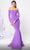 MNM Couture F02848 - Long Sleeve Weaved Evening Gown Mother of the Bride Dresses 4 / Lilac