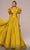 MNM Couture F02885 - Ruffled Sleeve Banded Waist Evening Gown Mother of the Bride Dresses