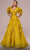 MNM Couture F02885 - Ruffled Sleeve Banded Waist Evening Gown Mother of the Bride Dresses