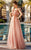 Mnm Couture F6202 - Feather Accent Tulle Evening Dress Special Occasion Dress 10 / Salmon