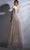 MNM COUTURE G1272 - Cap Sleeved Evening Gown Evening Dresses