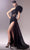 MNM Couture G1618 - Feathered One Shoulder Evening Gown Formal Dresses