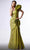 MNM Couture G1712 - Draped One Shoulder Long Gown Formal Dresses 0 / Lime