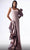 MNM Couture G1713 - Metallic Draped Evening Gown Evening Dresses