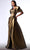 MNM Couture G1726 - Metallic Overskirt Evening Dress Evening Dresses