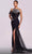 MNM Couture G1800 - Metallic Crumbcatcher Evening Gown Prom Dresses