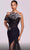 MNM Couture G1800 - Metallic Crumbcatcher Evening Gown Prom Dresses