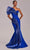 MNM Couture G1808 - Draped Organza Mermaid Evening Gown Prom Dresses