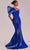 MNM Couture G1808 - Draped Organza Mermaid Evening Gown Prom Dresses