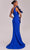 MNM Couture G1808 - Draped Organza Mermaid Evening Gown Prom Dresses