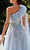 MNM Couture K3924 - One Shoulder Beaded Prom Gown Prom Dresses 10 / Light Blue