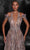 MNM COUTURE K4118 - Plunging Halter Beaded Evening Gown Special Occasion Dress