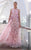 MNM Couture K4128 - See-Through Floral Embroidered Evening Gown Prom Dresses