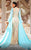 MNM Couture K4169 - Jewel Neck Long Cape Evening Gown Evening Dresses