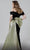 MNM Couture N0466 - Pleated Detail Mermaid Evening Gown Evening Dresses 16 / Black/Gold