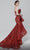 MNM Couture N0468 -Strapless Fitted Evening Dress Prom Dresses 18 / Burgundy