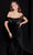 MNM COUTURE N0519 - Cowl Neck Evening Gown With Cape Special Occasion Dress