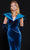 MNM COUTURE N0524 - Collared V-Neck Evening Gown Special Occasion Dress