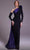 MNM Couture N0529 - Contrast Sash Evening Dress Evening Dresses 4 / Purple