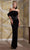 MNM Couture N0557 - Straight Across Back Slit Evening Gown Evening Dresses