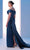 MNM Couture N0617 - Draped Off Shoulder Evening Gown Evening Dresses