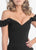 MNM Couture - Ruffled Off-Shoulder Sleeve Sheath Dress G0665 Evening Dresses