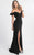 MNM Couture - Ruffled Off-Shoulder Sleeve Sheath Dress G0665 Evening Dresses 4 / Black