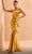 MNM Couture V02031 - Bow Detailed Evening Gown Formal Dresses 0 / Yellow