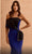 MNM Couture V07391 - Straight Across Bow Bodice Evening Gown Formal Dresses