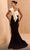 MNM Couture V07400 - Bow Detailed Evening Dress Formal Dresses 0 / Black/White