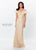 Mon Cheri - Ruffled Off-Shoulder Sheath Evening Gown 119931 Mother of the Bride Dresses