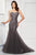 Montage by Mon Cheri - 118964 Sweetheart Neck Embroidered Gown Evening Dresses 12 / Black