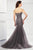 Montage by Mon Cheri - 118964 Sweetheart Neck Embroidered Gown Evening Dresses 12 / Black