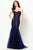 Montage by Mon Cheri - 118964 Sweetheart Neck Embroidered Gown Evening Dresses 12 / Black