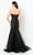 Montage by Mon Cheri - 118964 Sweetheart Neck Embroidered Gown Evening Dresses 12 / Black