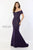 Montage by Mon Cheri 220949W - Embellished Off-Shoulder Evening Dress Mother of the Bride Dresses 16W / Dk. Amethyst