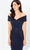 Montage by Mon Cheri 220949W -Off-Shoulder Mermaid Evening Dress Mother of the Bride Dresses 16W / Navy