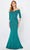 Montage by Mon Cheri 221970S - Embellished Off Shoulder Evening Gown Mother of the Bride Dresses 4 / Peacock