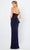 Montage by Mon Cheri - 221974 Bead Embellished Strapless Evening Dress Evening Dresses 8 / Navy