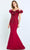 Montage by Mon Cheri M503 - Ruffled Neck Sheath Formal Dress Mother of the Bride Dresses 14 / Navy