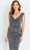 Montage by Mon Cheri M536 - Peplum Deep V-Neck Evening Gown Evening Dresses 12 / Navy