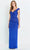 Montage by Mon Cheri M536 - Peplum Deep V-Neck Evening Gown Evening Dresses 12 / Navy