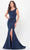 Montage by Mon Cheri M903 - Sleeveless Bow Evening Dress Evening Dresses 4 / Navy