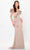 Montage by Mon Cheri M915 - Ruffle Off Shoulder Evening Dress Evening Dresses 4 / Latte