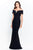 Montage by Mon Cheri - Pleated V-Neck Formal Gown 120905 CCSALE