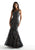 Mori Lee 48025 - One Shoulder Embroidered Prom Gown Military Ball 00 / Bknude