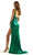 Mori Lee 49013SC- - Sleveeless Beaded Prom Dress Prom Dresses 6 / Emerald